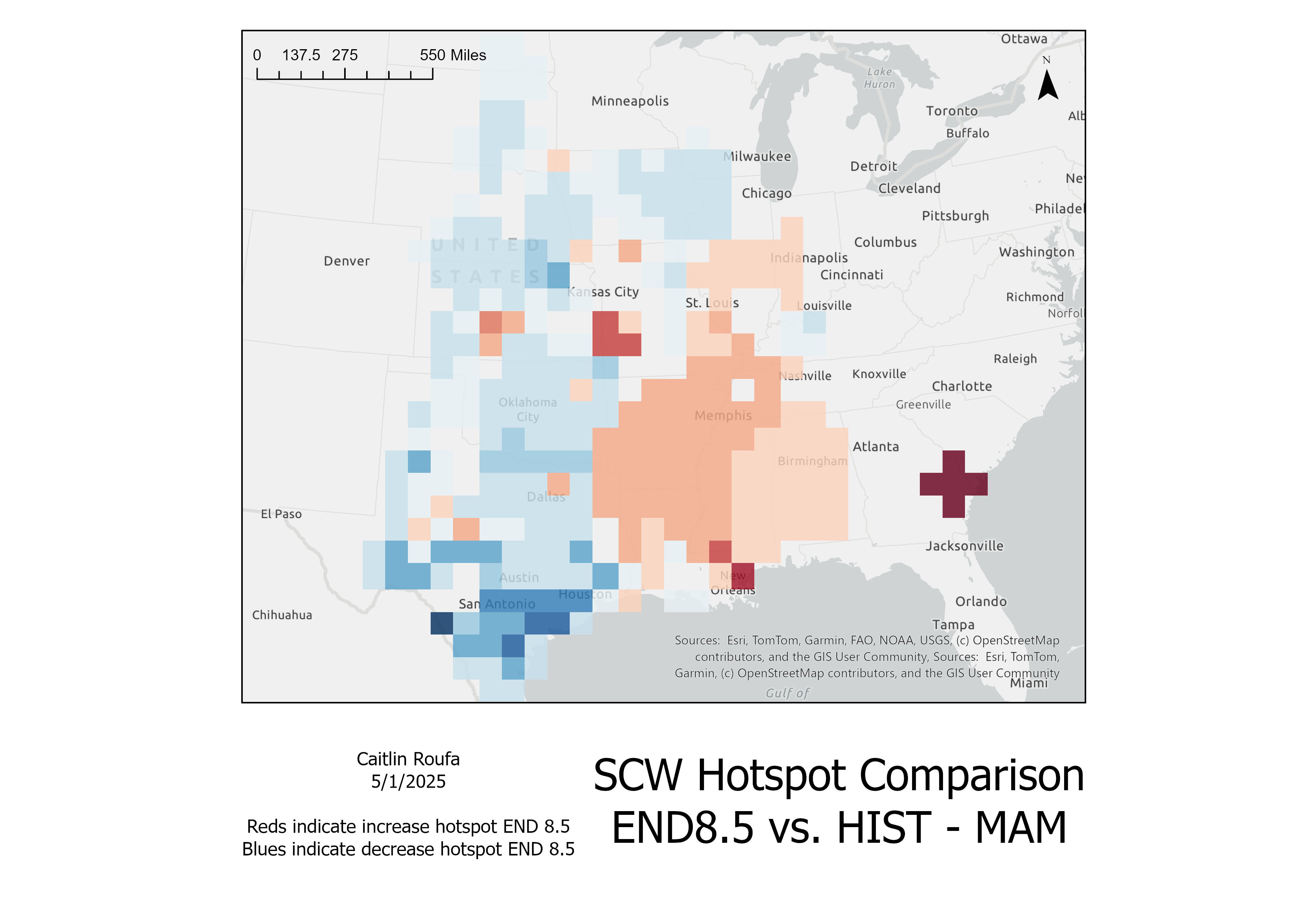 Hotspot delta map