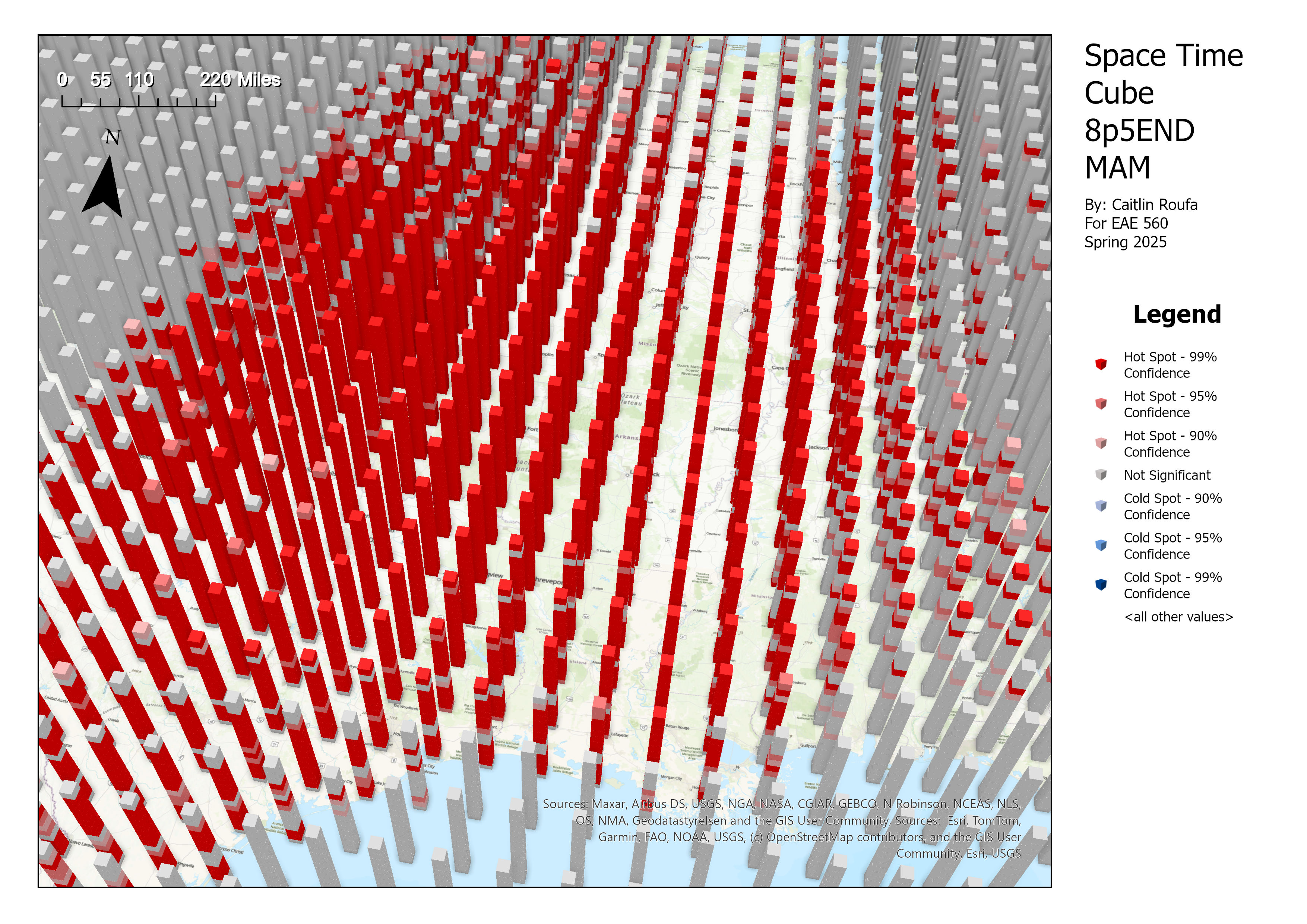 End-of-century RCP8.5 cube (MAM)