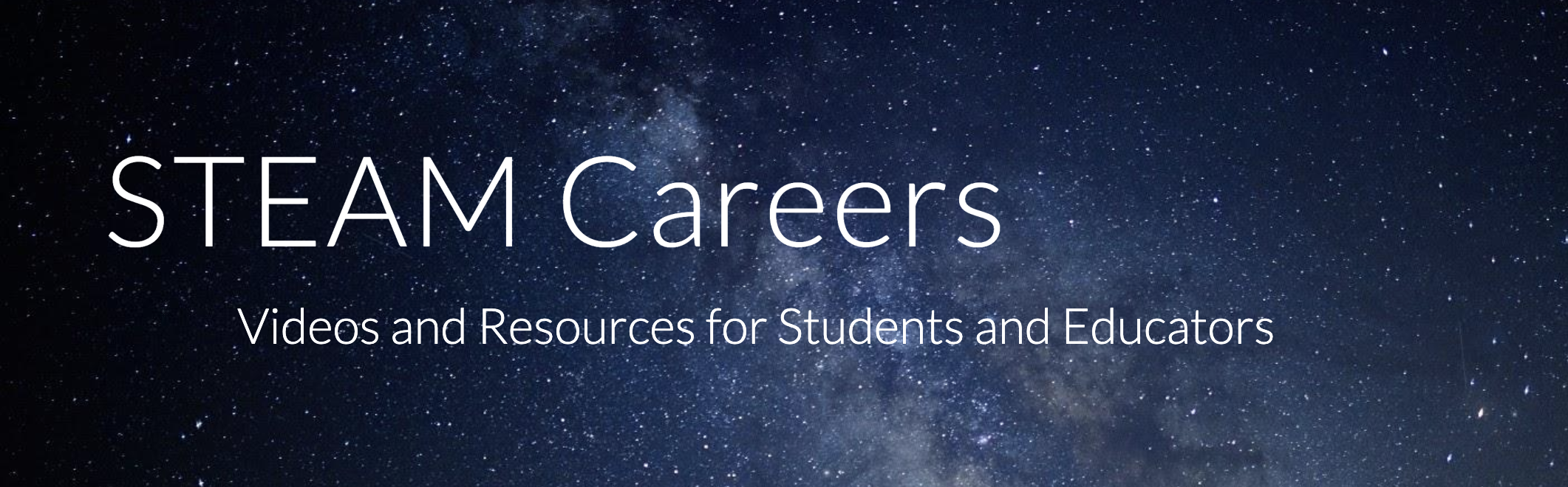 STEAM careers curriculum website